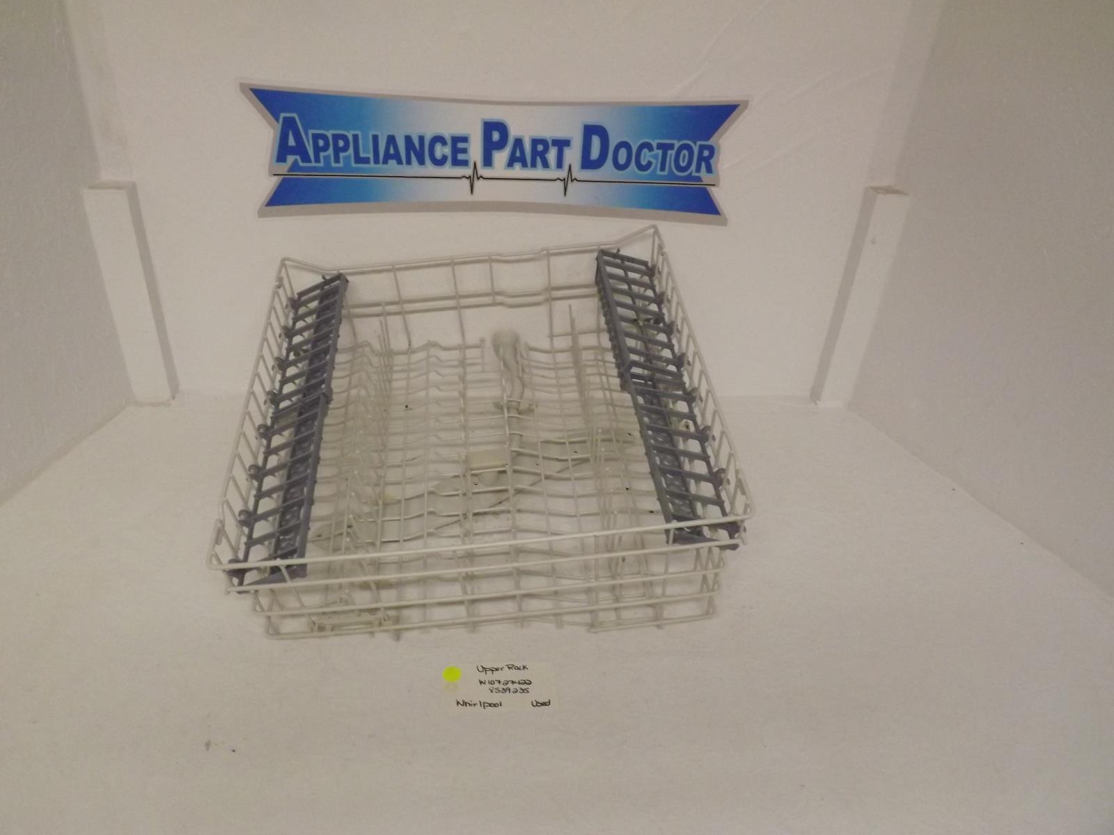 Whirlpool Dishwasher W10727422 8539235 Upper Rack Used Whirlpool Dishwasher W10727422 8539235 Upper Rack Used